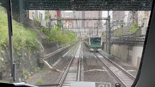 埼京線　大崎～恵比寿　前面展望　相鉄12000系　JR Saikyō Line Ōsaki Station to Ebisu Station　(2021.4)