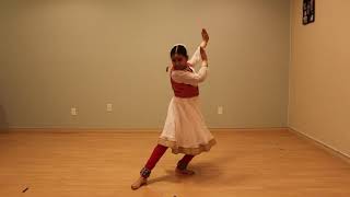 Kathak performance by Ananyaa on a Tarana based on Raag Malkauns