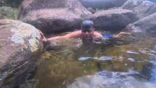 Under water shooting at Warnagala waterfall