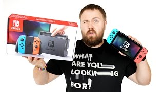 Распаковка Nintendo Switch и аксессуаров к ней