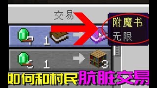 我的世界生存日记41：无意刷出最牛附魔书，一颗绿宝石就能购买？