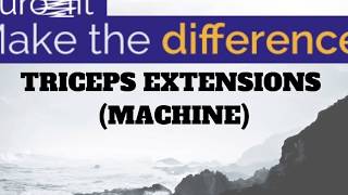 Hoe voer je de triceps extensions (machine) correct uit?