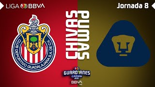 Resumen y Goles | Chivas vs Pumas | Liga BBVA MX - Guard1anes 2021 - Jornada 8