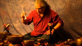 10 min Chakra Meditation Series~Note G~5th ~Throat Chakra with Tibetan Singing Bowls~No Vocals