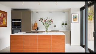 bulthaup b3 Kitchen finished in Cherry Veneer and Clay - Hobson's Choice Client Project 2021