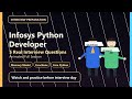 Infosys Python Developer Interview Preparation 2026 | 5 High-Impact Q&A