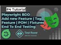Playwright BDD | Playwright Fixture | New Feature | Tag Feature | POM |  JavaScript
