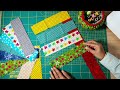 🍁Amazing idea of sewing with pieces of fabric🍀Easy patchwork trick