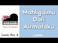 Mahligaimu Dari Airmataku - Lestari (Piano Karaoke Lower Key -5)