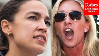 AOC Calls Out Marjorie Taylor Greene's 'Jewish Space Lasers' Controversy In Defense Of Ilhan Omar