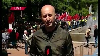 ვაკის პარკში აქცია და კონტრაქცია მიმდინარეობს