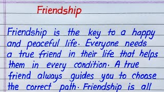 Friendship🫂🫂 Essay in English | Essay on Friendship in English | Paragraph on Friendship