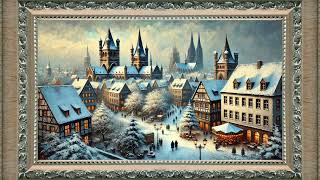 Cologne Germany in Winter  | Vintage Oil Painting | Frame TV Art Gallery