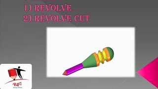 How to Revolve & Revolve cut command in Solid Edge ST10