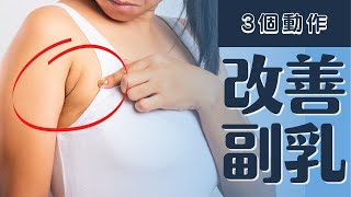 三個動作消副乳 豐胸/提胸 改善胸下垂