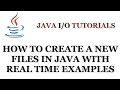 Java Tutorials | How to Create a File in Java with examples