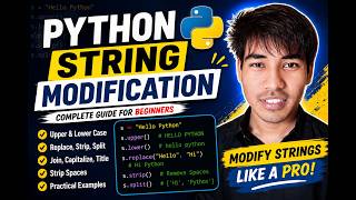 Python String Modification Tutorial | String Methods in Python for Beginners #coding #python