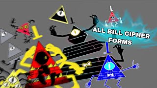 ALL BILL CIPHER FORMS DC2 ANIMATION