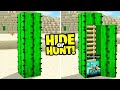 I made a SECRET CACTUS Minecraft Base (Hide Or Hunt)