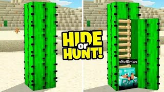 I made a SECRET CACTUS Minecraft Base (Hide Or Hunt)