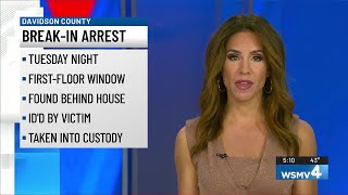 Man arrested after alleged break in at Davidson County home