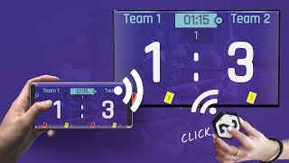 SCOREBOARD FOR ALL HOBBY PLAYERS - self-service scoreboard with remote control for various sports