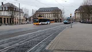 #Abschiedsfahrt Einfahrt der Rizzi-Bahn in den Bahnhofsvorplatz ( HBF )