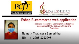 Web Project Task 01 | 1st Year | Semester 01 | Java Institute | eShop application