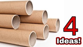 Don't Throw away the Cardboard Rolls! 4 Incredible Recycling Ideas!