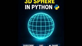 Create a 3D Sphere in Python | Matplotlib Tutorial #shorts