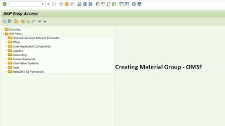 How to create material group in SAP MM