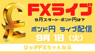 【FXライブ】FX初心者さん歓迎！ チャネルラインで稼ぐ方法！ FX専業トレーダーのポンド円 09/01/2020