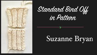 Standard Bind Off in Pattern - BO in Pattern