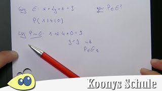 Punktprobe, Ebene in Koordinatenform | Vektorrechnung, Mathe, Abitur