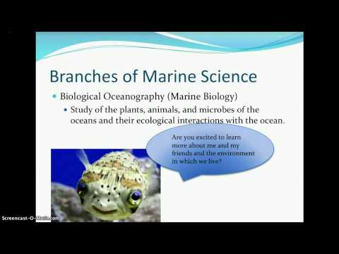 Unit 1: Introduction to marine sciences (courses 1 and 2)