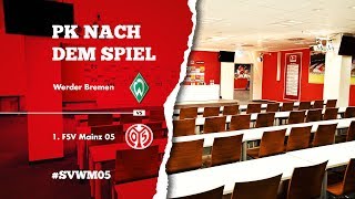 Pressekonferenz nach dem Spiel bei Werder Bremen | #SVWM05 | 1. FSV Mainz 05