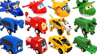 Super Wings have friends! Dinosaurs, animals auto transforming car Carnimals appeared! - DuDuPopTOY