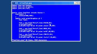 Lesson6 Selecting Fonts | Introduction to the Java Programming Language