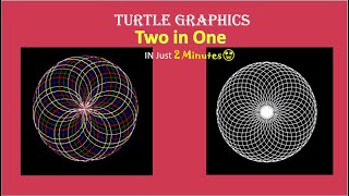 Simple and Amazing designs with Python Turtle | For Absolute beginners | Binary Dcoder | Hindi