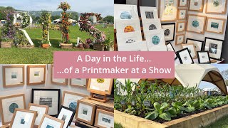 A Day in the Life of a Printmaker at the RHS Malvern Spring Festival