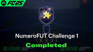 NumeroFUT Challenge 1 SBC Solution Completed - Cheapest Solution FC 25