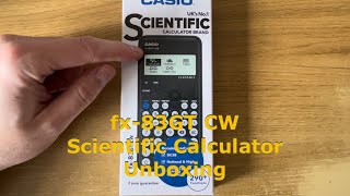 Unboxing Of New Casio fx-83GT CW Scientific Calculator, Suitable For GCSE Exams