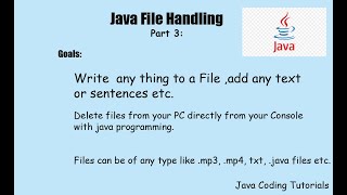 Edit and write to file using Java Programming | Java File Handling | Part 3