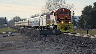 Ohio Central Railroad Polar Express Approaching Riverside Park, Enroute to Dennison, Ohio 12/14/24