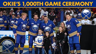 Kyle Okposo's 1,000th NHL Game | Full Opening Ceremony | Buffalo Sabres