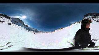 HH Champoluc 2016 day 1 - skiing in sun 360