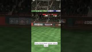 Soto does it again launching a homerun to the upper deck.