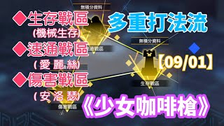 《少女咖啡槍》[數據演習]09/01：生存戰區、速通戰區、傷害戰區 隊伍推薦打法