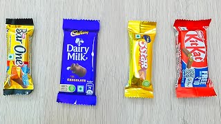 DairyMilk Chocolate Vs 5star Chocolate Vs KitKat Chocolate Vs Bar One Chocolate | Satisfying ASMR