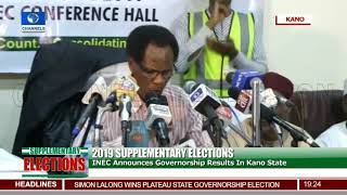 INEC Announces Results Of Kano Governorship Election